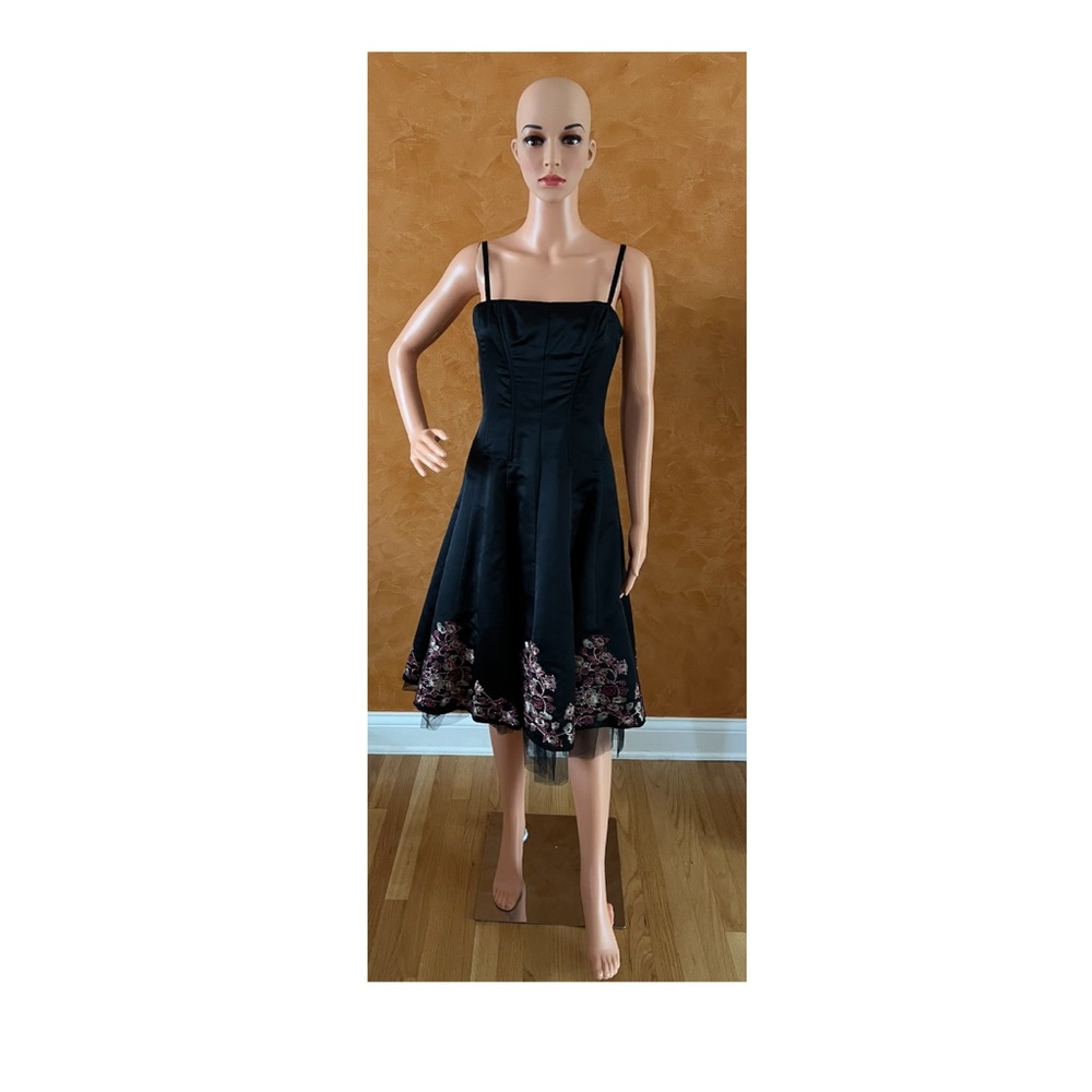 Vintage Y2K 90’s Betsy Johnson Evening Satin Corset Dress